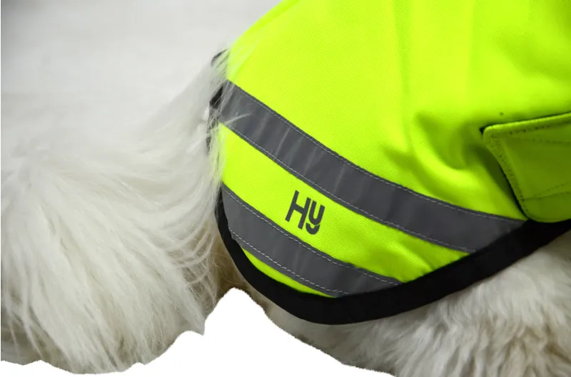 Benji and Flo Reflector Waterproof Dog Coat - Yellow-2