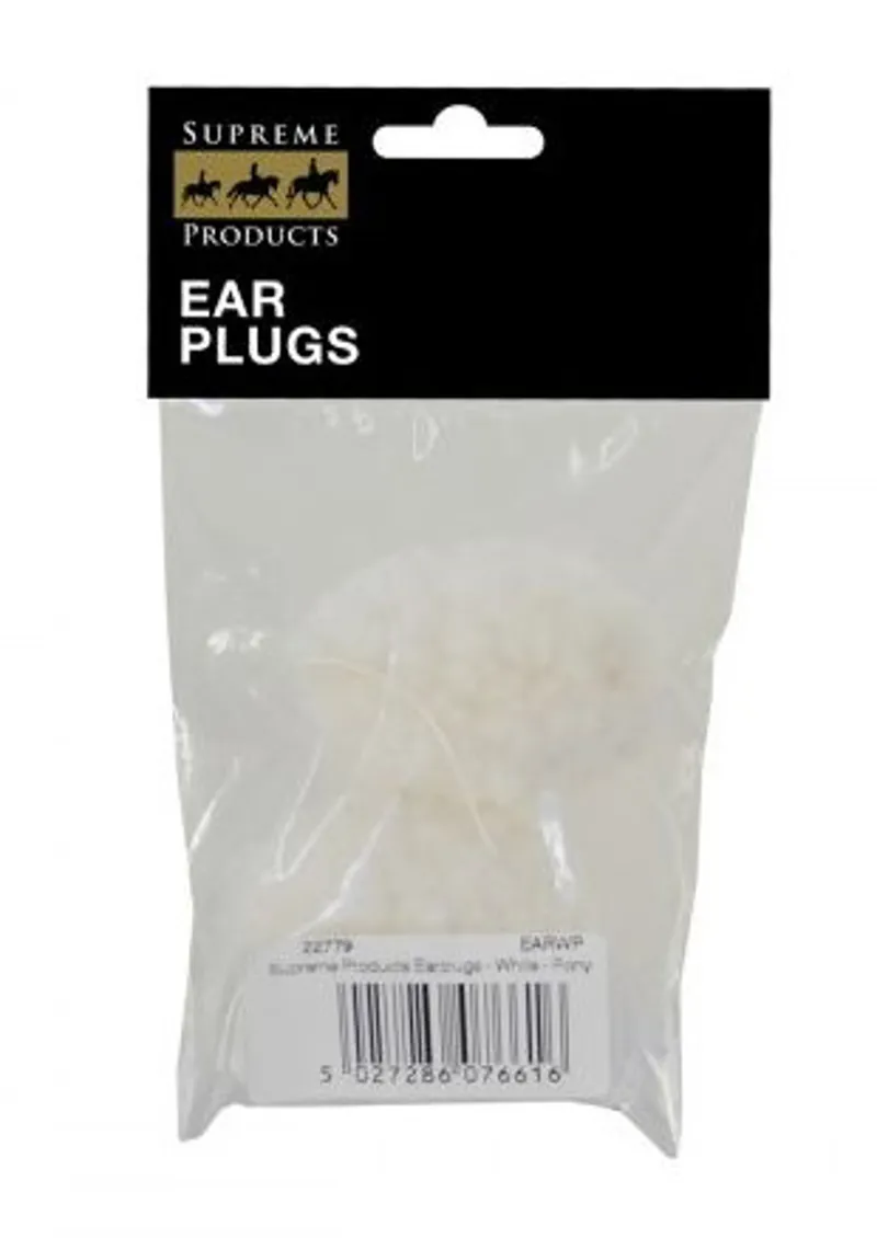 Supreme Products Fleece Earplugs - White
