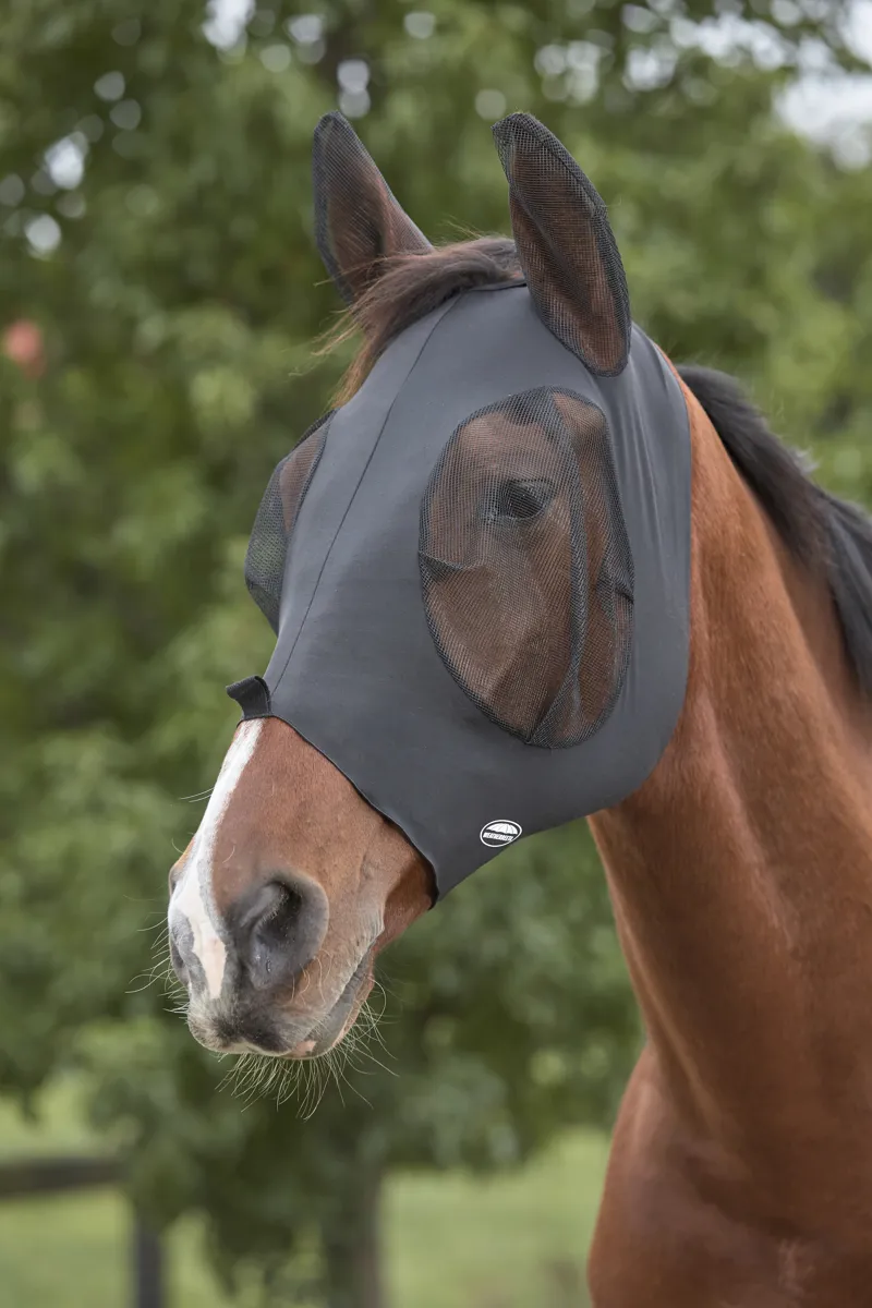 WeatherBeeta Deluxe Stretch Bug Eye Saver with Ears - Black