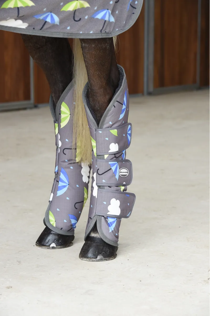 WeatherBeeta 1200d Wide Tab Long Travel Boots - Umbrella Print-3