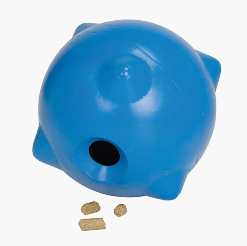 Stubbs Horsey Ball Treat Toy - Blue