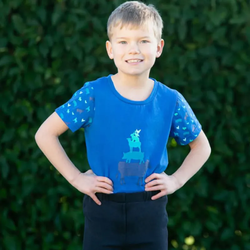 Little Knight Farm Collection T-Shirt - Cobalt Blue