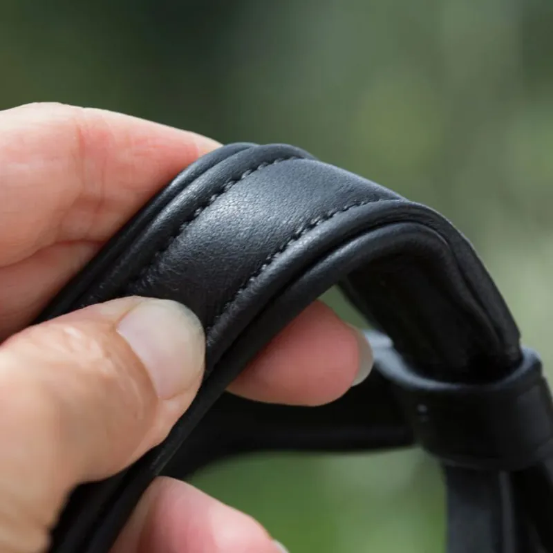 Kieffer Ultrasoft Fashion Snaffle Bridle - Black-3