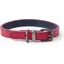 Joules Leather Dog Collar - Pink