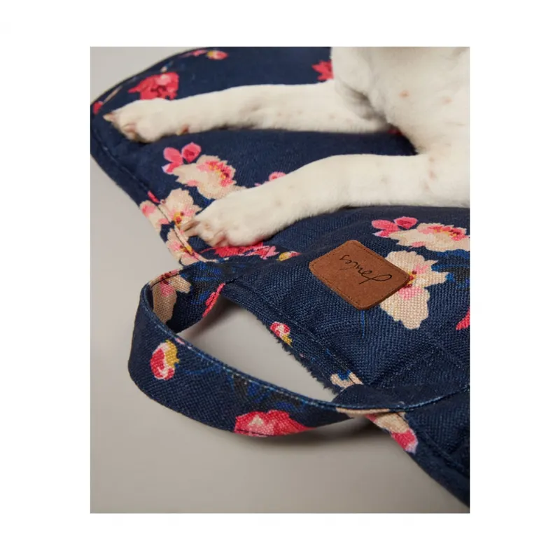 Joules Floral Travel Mat - Navy-1