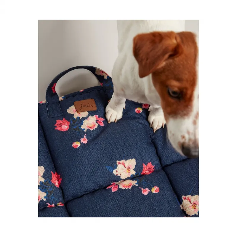 Joules Floral Travel Mat - Navy-2