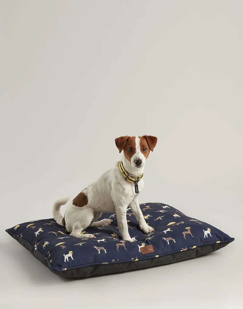 Joules Dog Print Mattress - Navy
