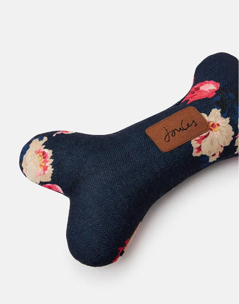 Joules Floral Bone Toy - Navy-1