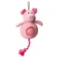 House Of Paws Cord Toy with Spiky Ball - Pig