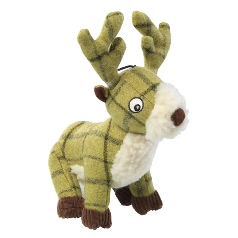House of Paws Tweed Plush Toy - Stag