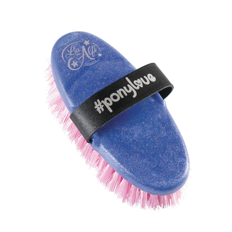 Haas Ponylove Glitter Body Brush - Pink/White 