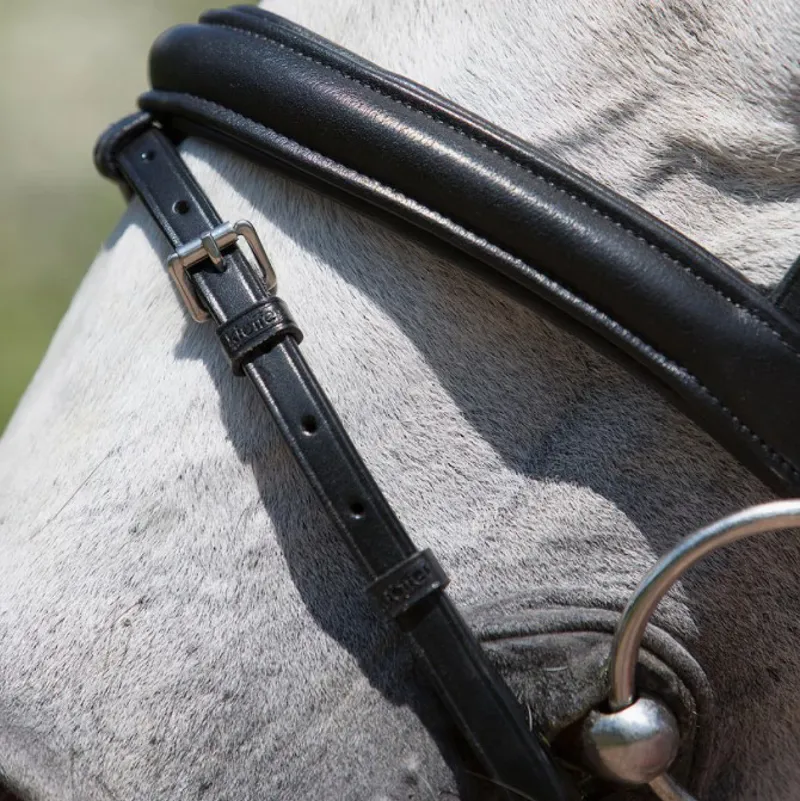 Kieffer Ultrasoft Fashion Snaffle Bridle - Black-1