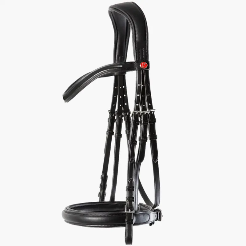 Kieffer Ultrasoft Sue Snaffle Bridle - Black