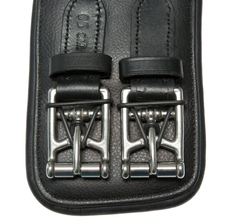 Kieffer Ultrasoft Leather Girth - Black-2