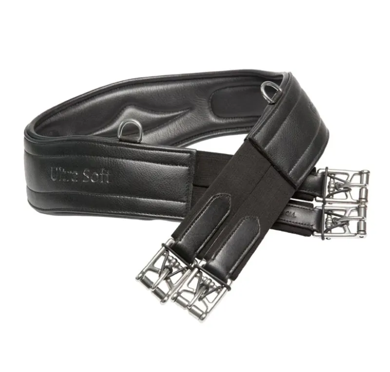 Kieffer Ultrasoft Leather Girth - Black