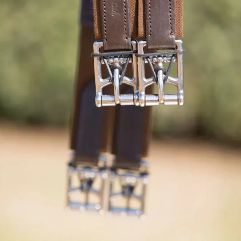 Kieffer Ultrasoft Leather Girth - Brown-1