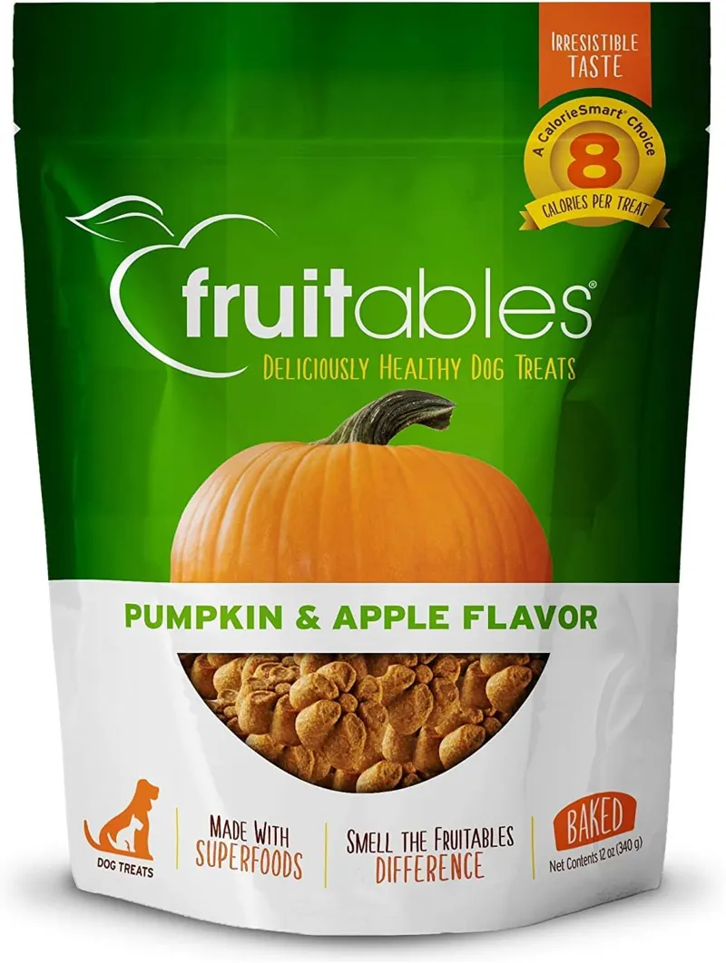Fruitables Dog Treats - Pumpkin and Apple