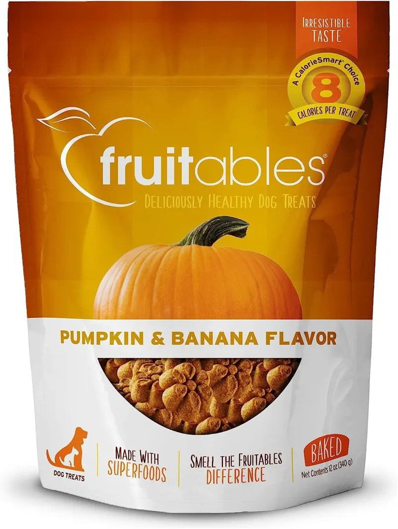 Fruitables Dog Treats - Pumpkin and Banana