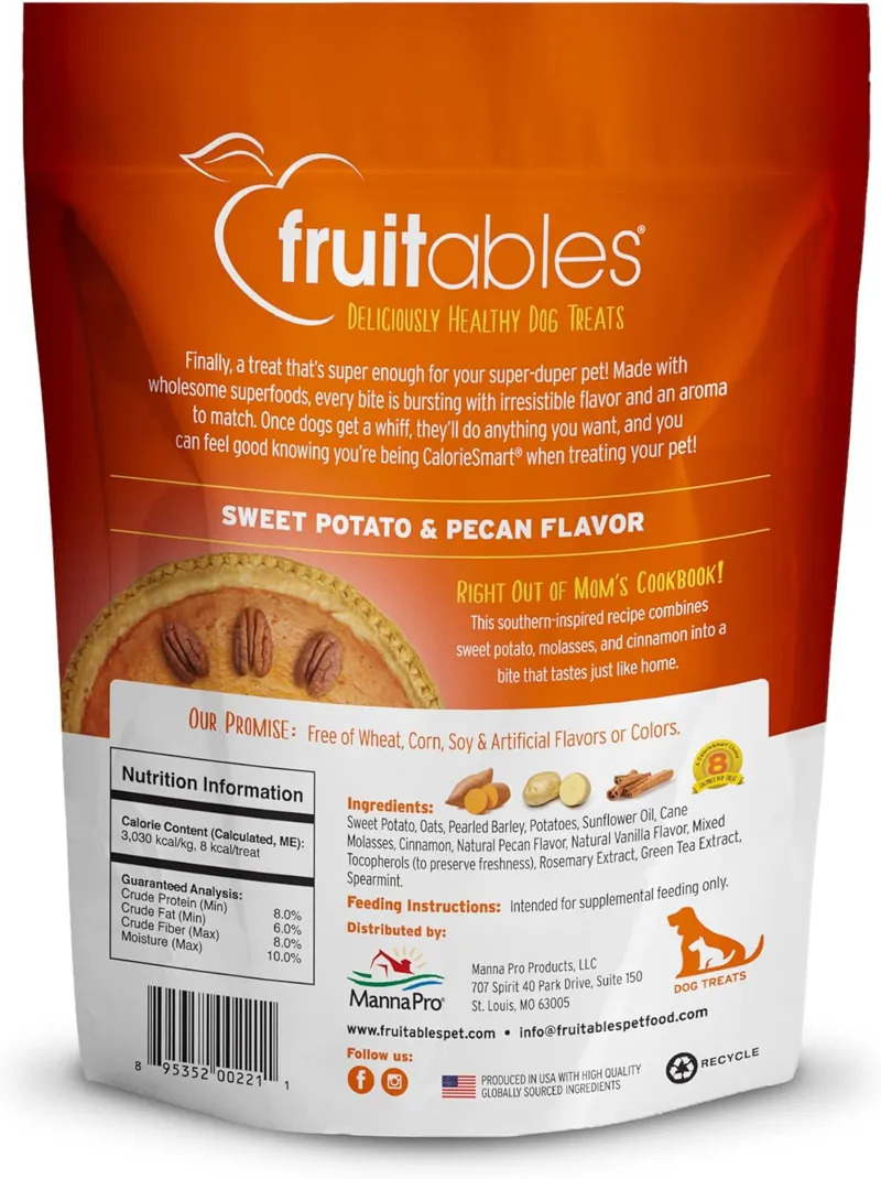 Fruitables Dog Treats - Sweet Potato and Pecan-1