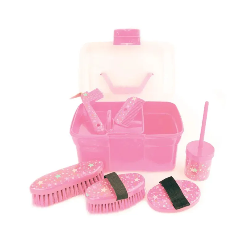 Lincoln Star Pattern Grooming Kit - Pink