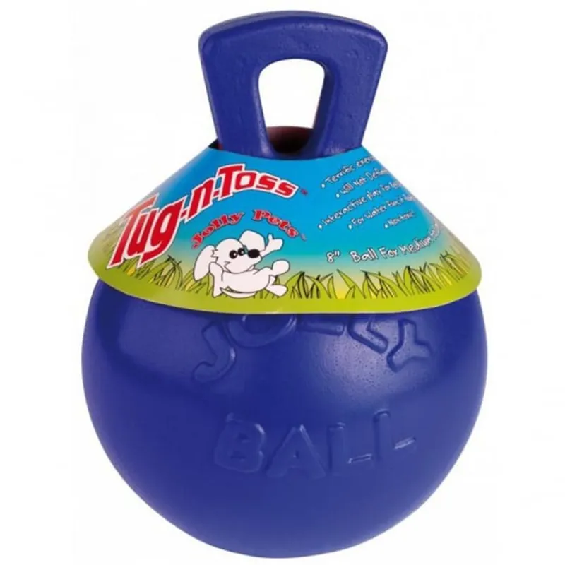 Horsemen's Pride Jolly Ball Tug-N-Toss - Blue