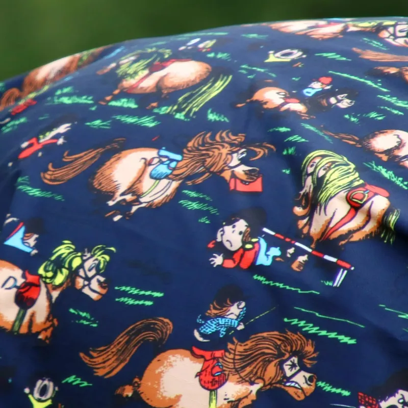 StormX Original 200g Combi Turnout Rug Thelwell Collection - Navy/Red-2