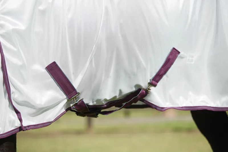 WeatherBeeta ComFiTec Essential Mesh II Combo Neck - White/Maroon/Grey-2