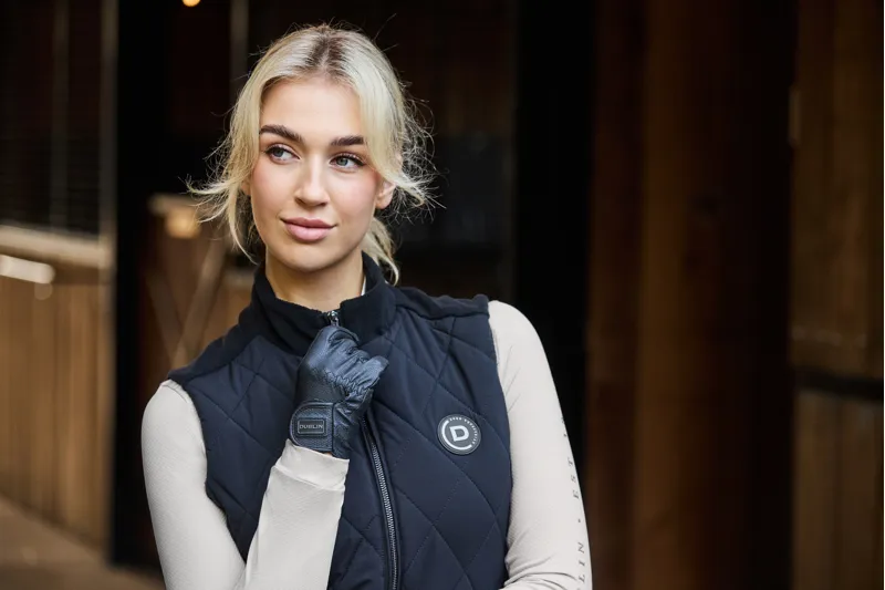 Dublin Curve Quinn Quilted Bodywarmer - Black-5