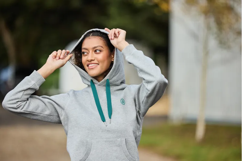 Dublin Camile Contrast Tie Hoodie - Grey Marble-4