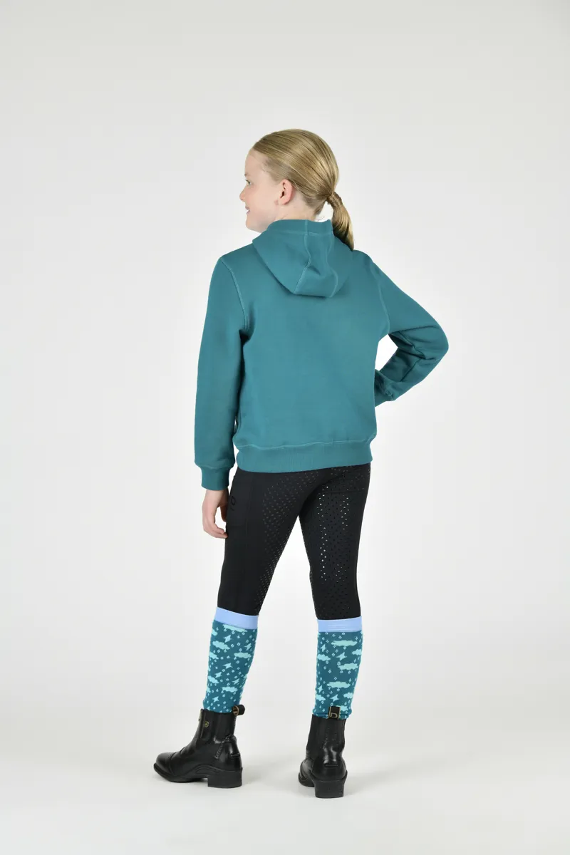 Dublin Children's Camile Contrast Tie Hoodie - Deep Lake-2