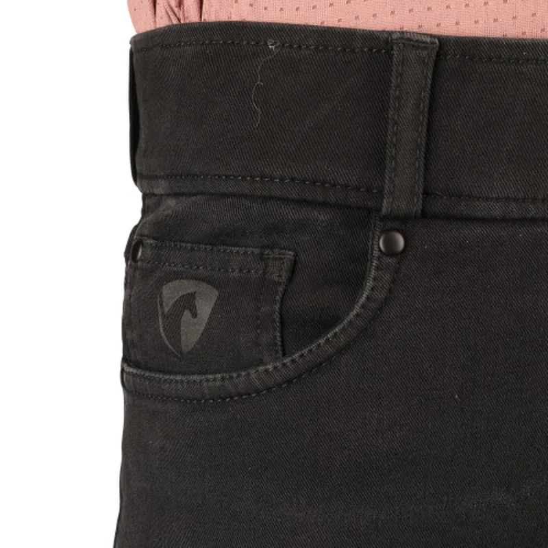 Hy Equestrian Elevate Mizs Denim Breeches - Black-3