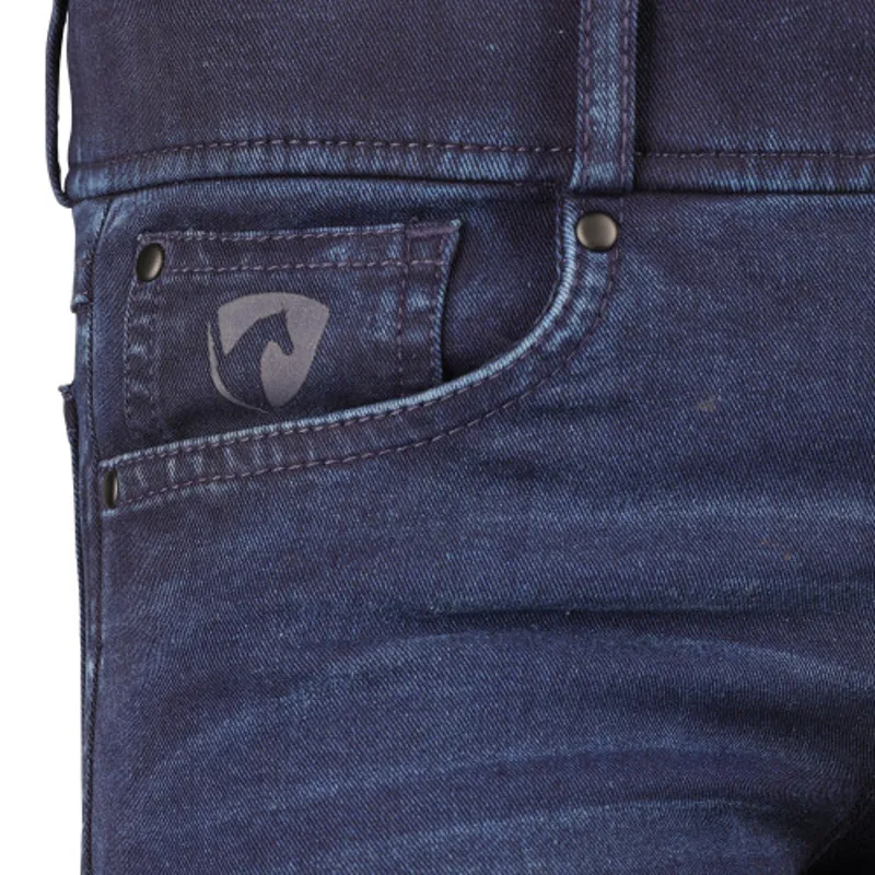 Hy Equestrian Elevate Mizs Denim Breeches - Dark Blue-3