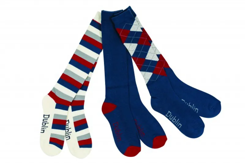 Dublin Socks 3 Pack - Navy/Red/White