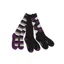 Dublin Socks 3 Pack - Black/Purple/Grey