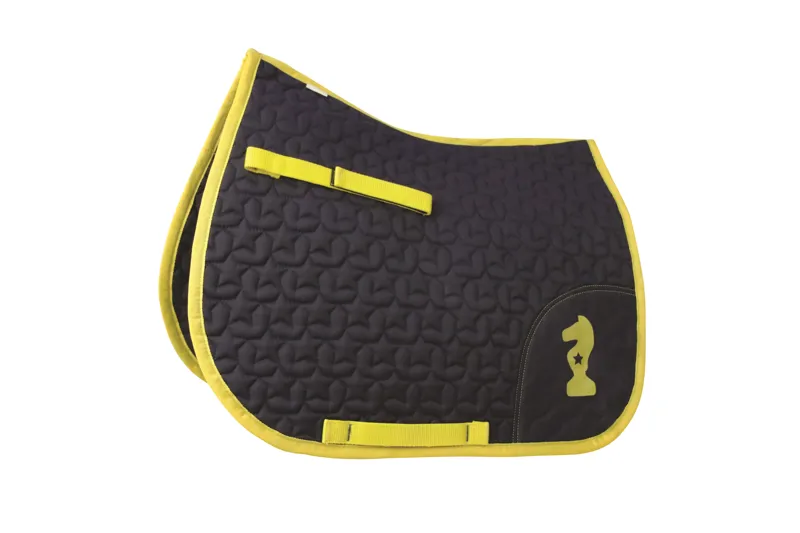 Lancelot Saddle Pad by Little Knight - Navy/Yellow