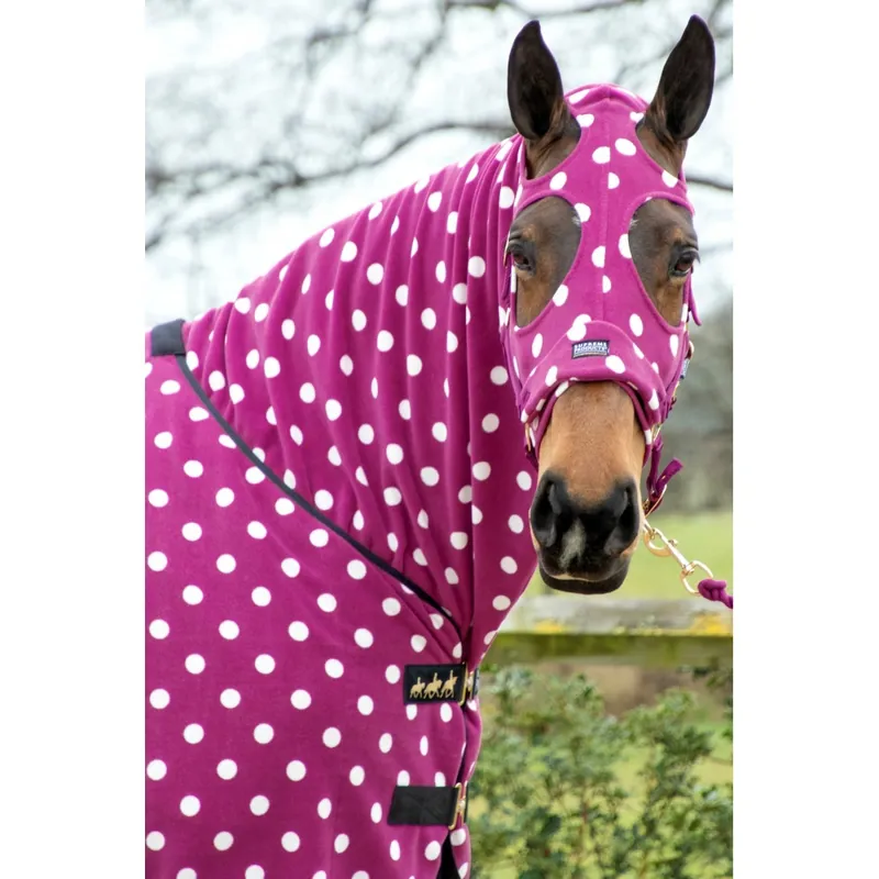 Supreme Products Dotty Fleece Hood - Magical Mulberry