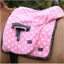 Supreme Products Ride On Dotty Fleece Saddle Cover - Pretty Pink