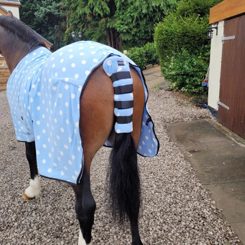 Supreme Products Dotty Fleece Tail Guard - Beautiful Blue
