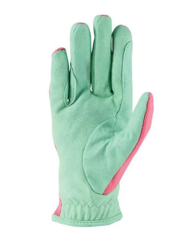 Hy Equestrian Thelwell Collection Trophy Gloves - Mint/Pink-1