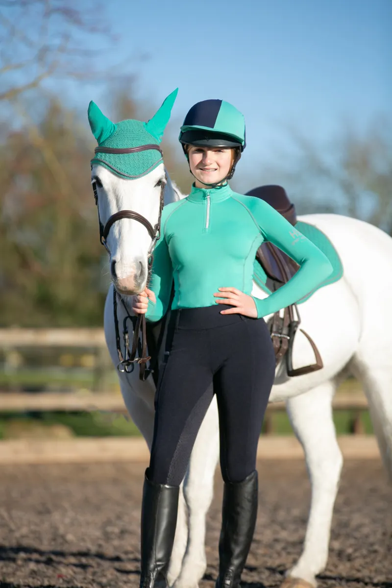 Hy Sport Active Young Rider Base Layer - Spearmint Green-2