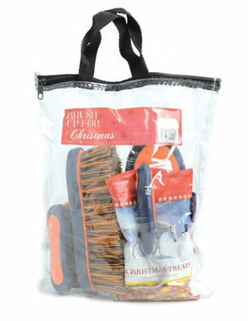 Brush up for Christmas - Navy/Orange