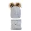 Hy Equestrian Morzine Children's Hat And Snood Set - Grey
