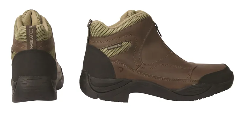 Hy Equestrian Cromford Short Zip Boots - Brown
