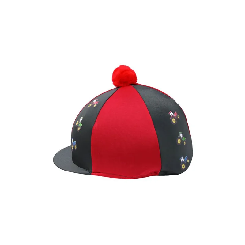 Little Knight Tractor Collection Hat Cover - Charcoal Grey/Red