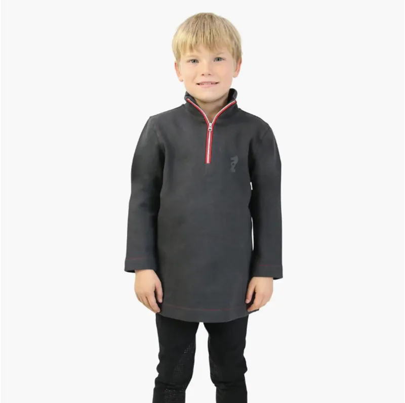 Little Knight Tractor Collection Sweatshirt - Charcoal Grey/Red