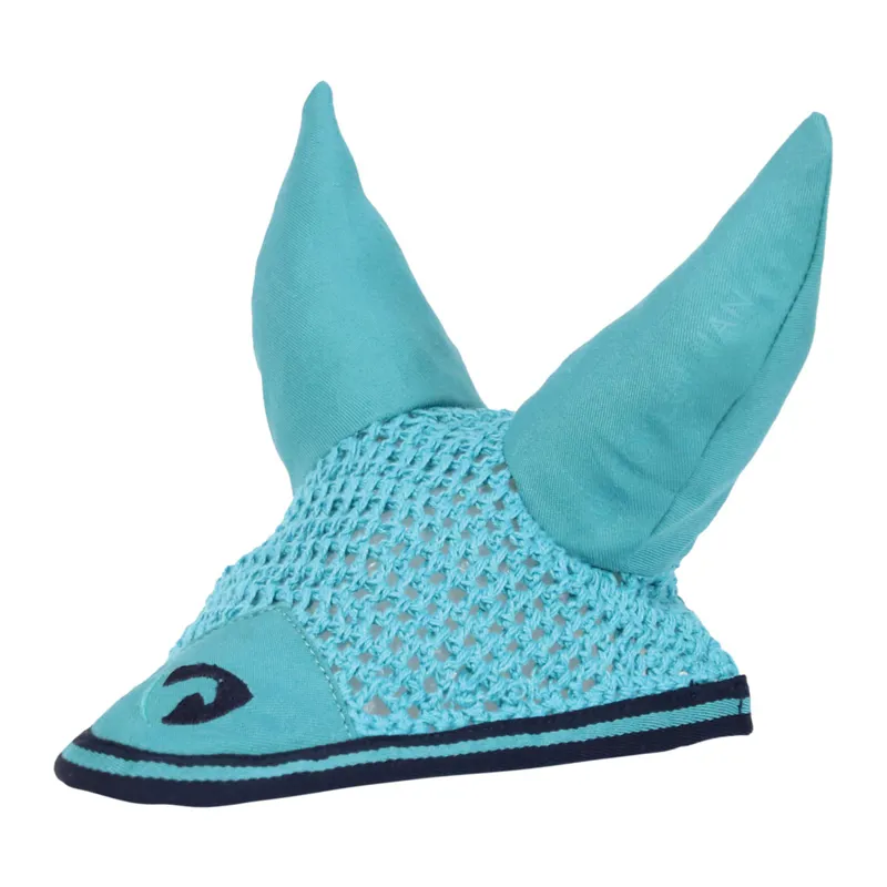 Hy Equestrian Belton Fly Veil - Teal/Navy