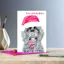 Deckled Edge Christmas Card Rosa - Santas Cheeky Helper