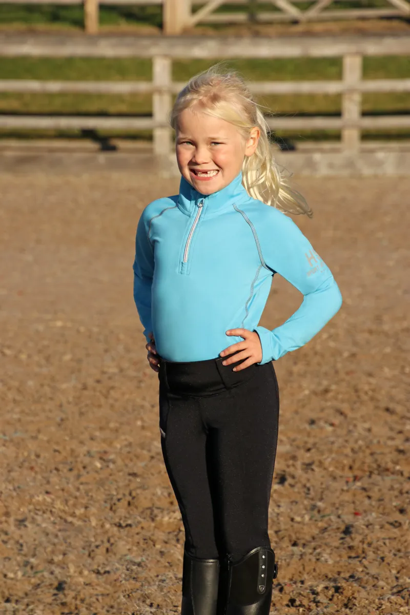Hy Sport Active Young Rider Base Layer - Sky Blue-1
