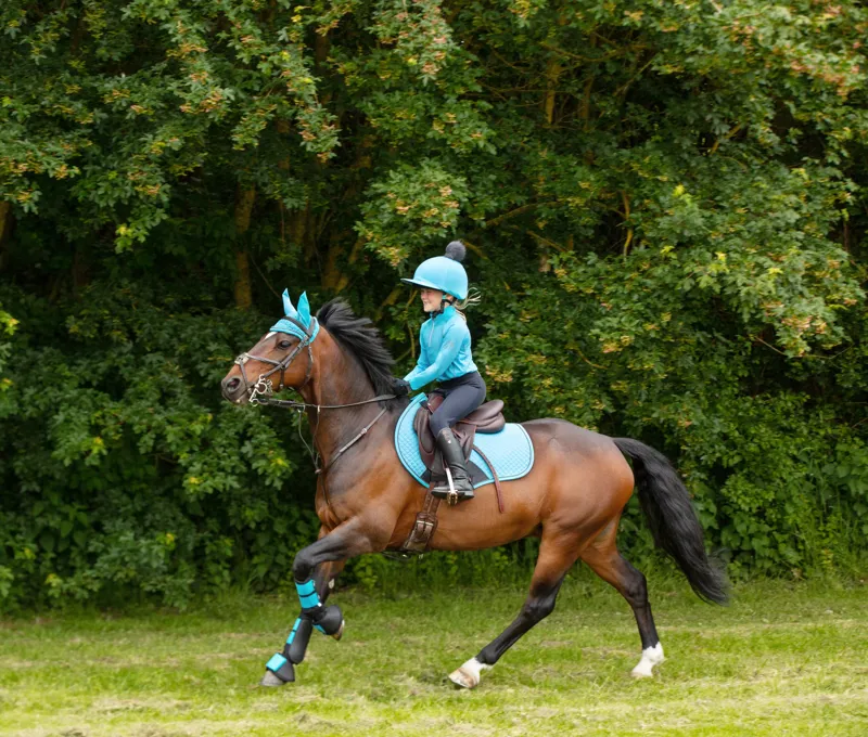 Hy Sport Active Young Rider Base Layer - Sky Blue-2