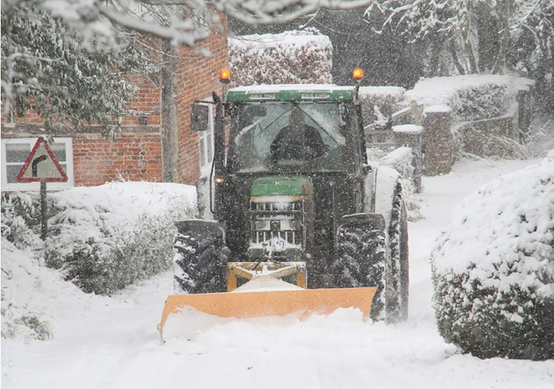 Kevin Milner Christmas Cards - Tractor in the Snow